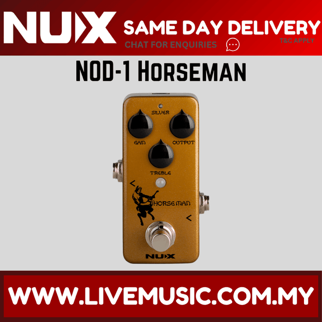 NUX NOD-1 Horseman - Overdrive Effects Pedal (NOD1)