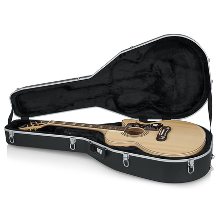 Gator GC-JUMBO Deluxe ABS Molded Case for Jumbo Acoustic Guitar (GCJUMBO)