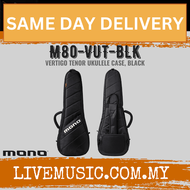 Mono M80 Vertigo Tenor Ukulele Case - Black (M80-VUT-BLK)