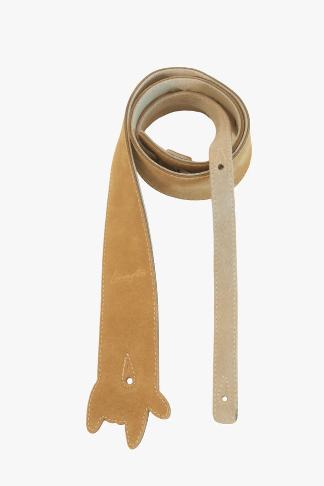 Livingston RST-25 2.5 Inch Rockstar Suede Guitar Strap,Tan ( RST25 RST 25 )