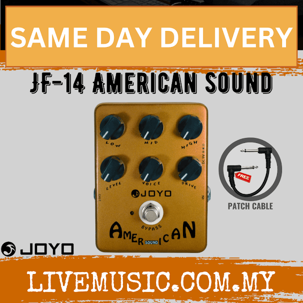 Joyo JF-14 American Sound Overdrive Electric Guitar Effect Pedal 57 Deluxe Sound ( JF14 / JF 14 )