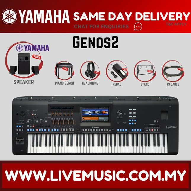 Yamaha Genos 2 76-key Digital Arranger Workstation With Speaker And Stand ( Genos2 )