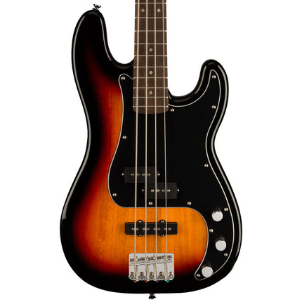 Squier Affinity Series PJ Bass Guitar Pack with Rumble 15 , Laurel Fretboard - 3-Color Sunburst