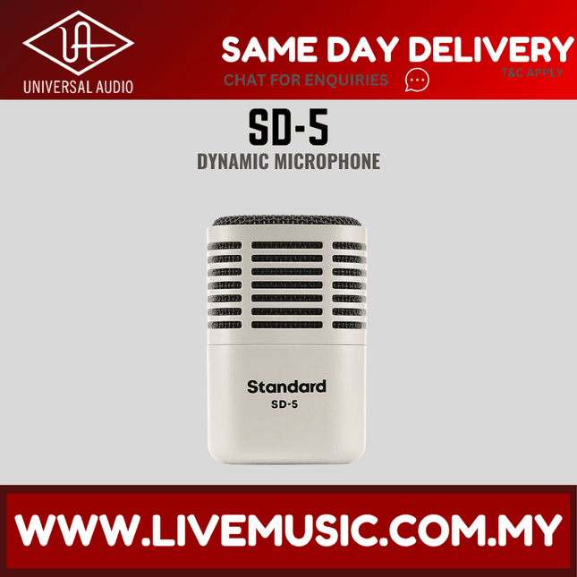 Universal Audio SD-5 Dynamic Microphone with Hemisphere Modeling ( SD5 / SD 5 )