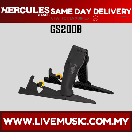 Hercules GS200B EZ Pack Guitar Stand for Acoustic/Electric Guitar (GS200B)