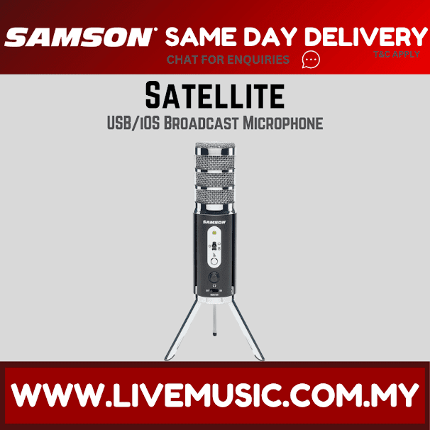 Samson Satellite Desktop USB/iOS Broadcast Microphone (Satellite Mic)