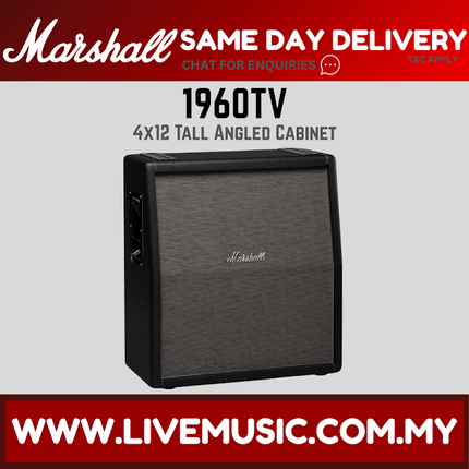 Marshall 1960TV-E 100W 4x12 Angled Extension Cabinet (1960-TV)
