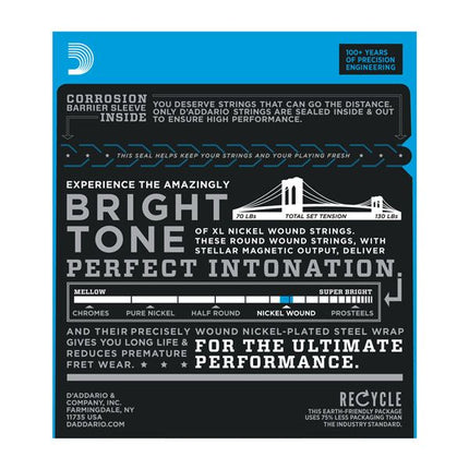 D'Addario EXL110-3D - 3 Pack Nickel Wound Electric Strings, Regular Light (10-46)(DAddario/EXL110)