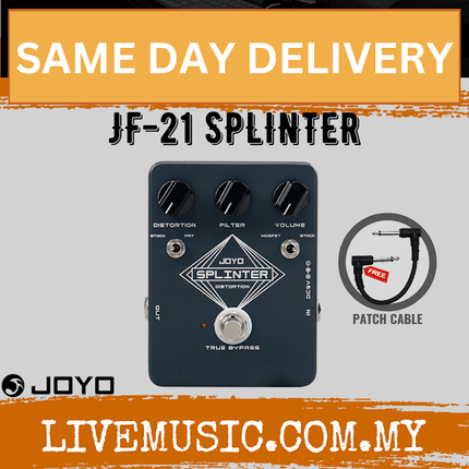 Joyo JF-21 Splinter Distortion Guitar Effect Pedal ( JF21 / JF 21 )
