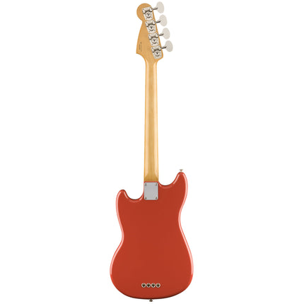 Fender Vintera 60s Mustang Bass Guitar, Pau Ferro Fretboard with Gig Bag - Fiesta Red