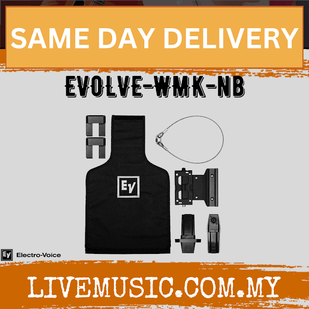 EV Electro-Voice EVOLVE-WMK-NB Wall mount kit, EVOLVE, NL4, Black ( EVOLVEWMKNB / EVOLVE WMK NB )