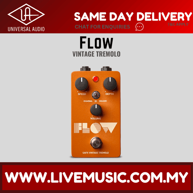 Universal Audio UAFX Flow Vintage Tremolo Pedal