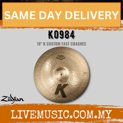 Zildjian 18" K Series Custom Fast Crash Cymbal (K0984)