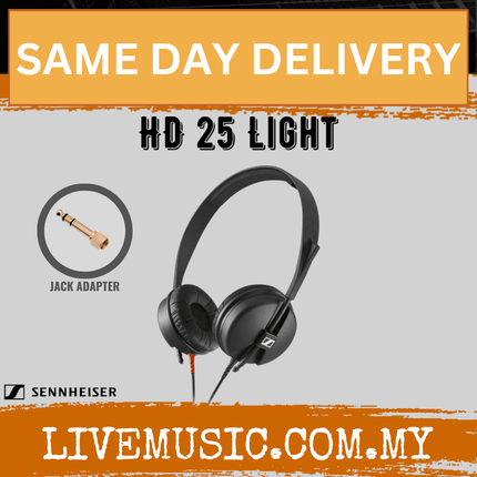 Sennheiser HD 25 Light Lightweight On-ear Studio Headphones (HD25/HD-25)