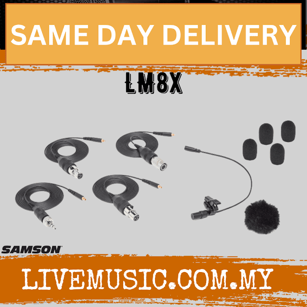 Samson LM8x Omnidirectional Lavalier Microphone ( LM 8x / LM-8x )