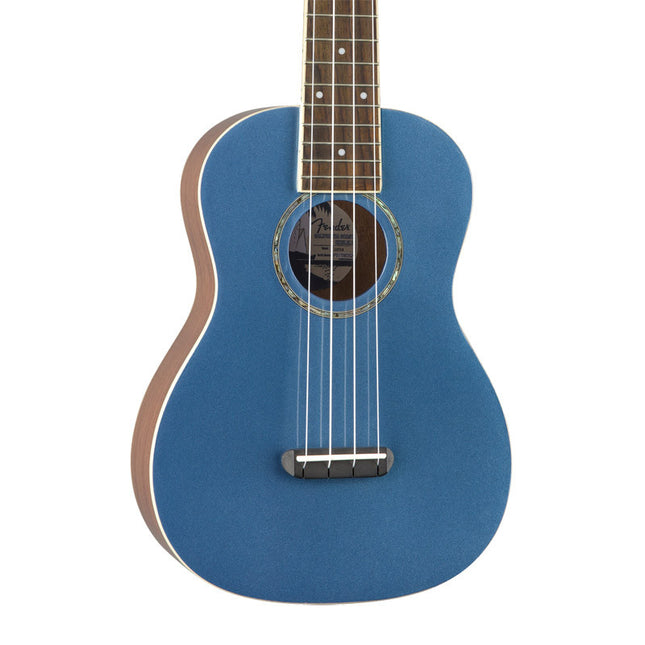 Fender Zuma Classic Concert Ukulele, Walnut Fretboard - Lake Placid Blue