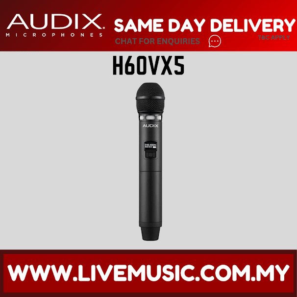 Audix H60 VX5 Wireless Microphone Handheld Transmitter (H60-VX5/ H60VX5)