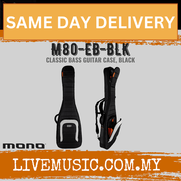 Mono M80 Classic Bass Guitar Case - Black (M80-EB-BLK)