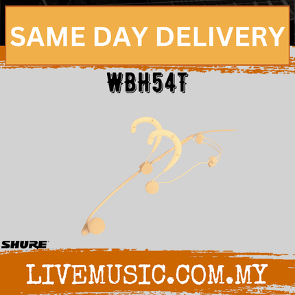 SHURE WBH54 Omnidirectional Condenser Headworn Microphone With TA4F Connector With JTS MA500 - Tan ( WBH-54T / WBH 54T )