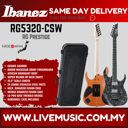 Ibanez RG5320 Prestige Solid Body Electric Guitar MADE IN JAPAN - Cosmic Shadow (RG5320-CSW)