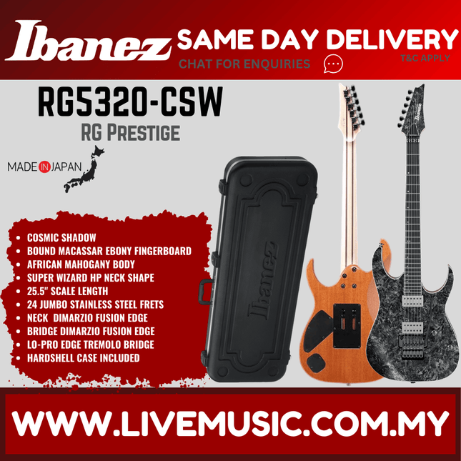Ibanez RG5320 Prestige Solid Body Electric Guitar MADE IN JAPAN - Cosmic Shadow (RG5320-CSW)