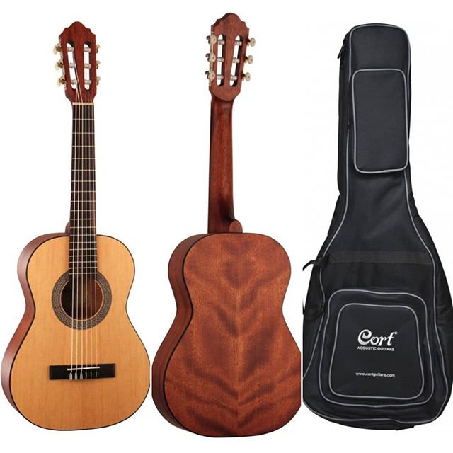 Cort AC50 Classical Guitar with Gig Bag - Open Pore (AC 50/AC-50)