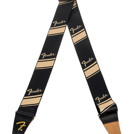Fender Nylon Competition Stripe 2inch Guitar Strap - Gold