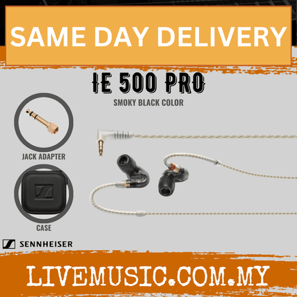 Sennheiser IE 500 PRO Monitor Earphones - Smoky Black ( IE500PRO / IE500 PRO)