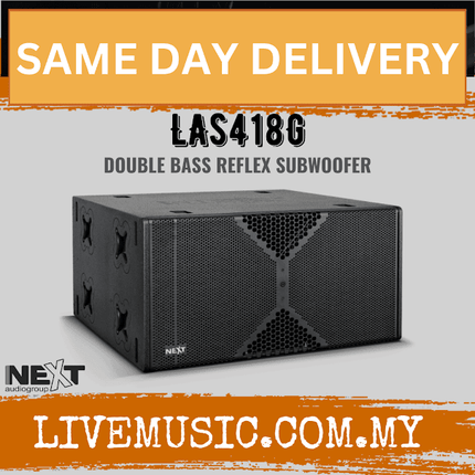 Next Audio LAs418G Double Bass Ground Stack Reflex Subwoofer ( LAs-418G / LAs 418G )