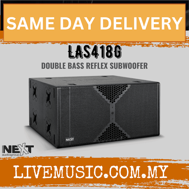 Next Audio LAs418G Double Bass Ground Stack Reflex Subwoofer ( LAs-418G / LAs 418G )
