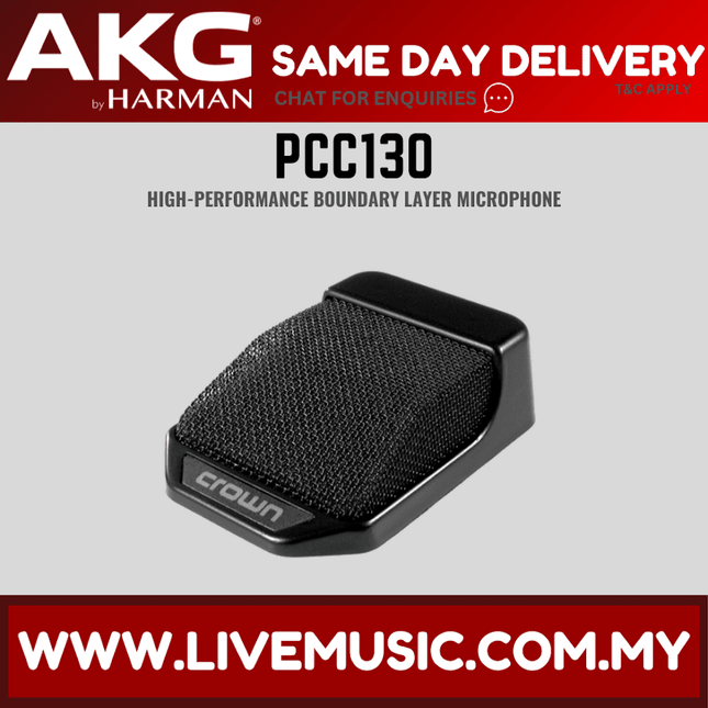 AKG PCC130 Cardioid Boundary Layer Microphone (PCC-130 PCC 130)