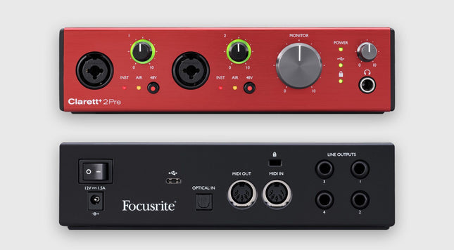 Focusrite Clarett+ 2Pre USB-C Audio Interface