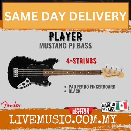 Fender Mike Dirnt Signature Precision Bass Guitar, RW FB, Black