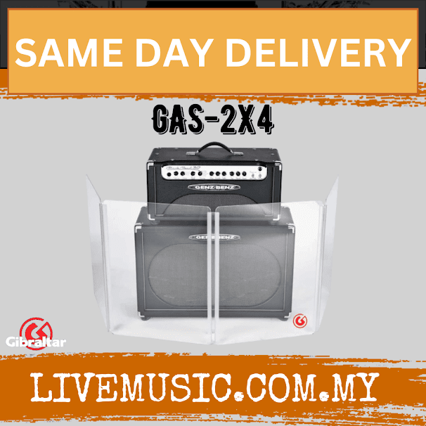 Gibraltar GAS-2X4 18x24inch Amp Shield, 4 Panels