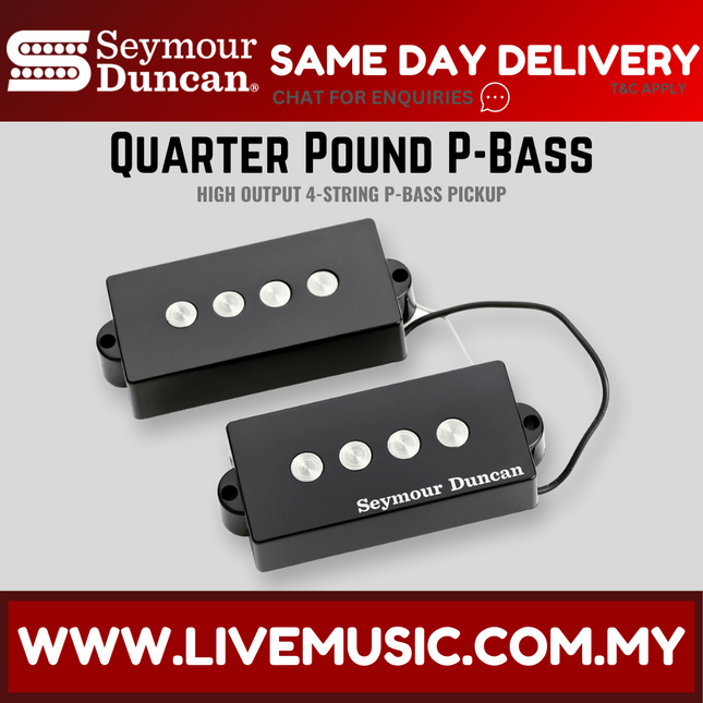 Seymour Duncan SPB-3 Quarter Pound P-Bass Pickup - Black (SPB3)