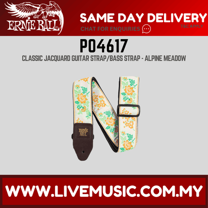 Ernie Ball 4617 Jacquard Guitar Strap, Alpine Meadow