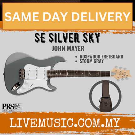 PRS SE Silver Sky Electric Guitar, Storm Gray