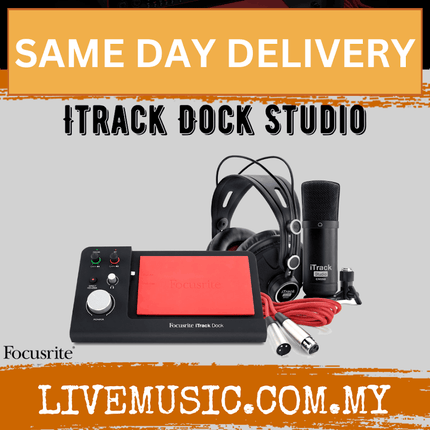 Focusrite iTrack Dock Studio Pack Recording Bundle