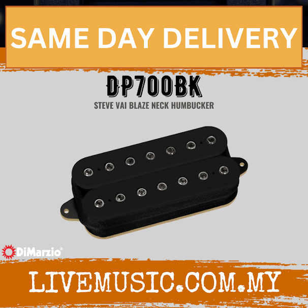 DiMarzio DP700BK Blaze Neck - Black (DP-700BK/DP 700BK)