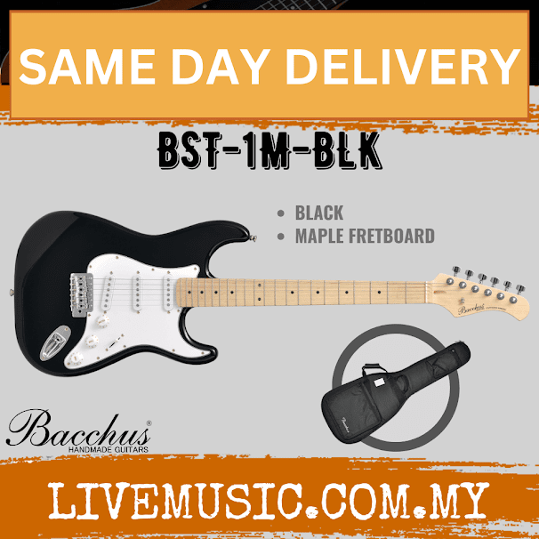 Bacchus BST-1M Electric Guitar, Maple Fretboard - Without Accessories (BST1M/BST-1M)
