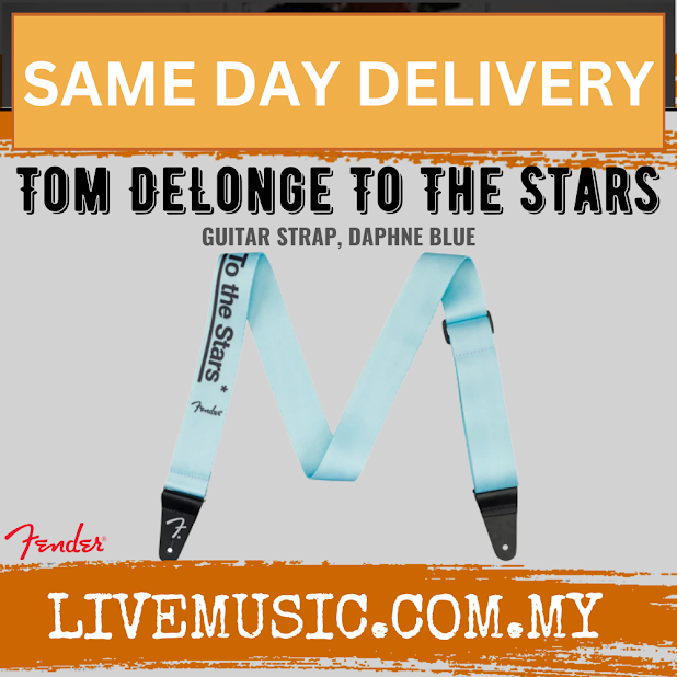 Fender Tom DeLonge To The Stars Guitar Strap, Daphne Blue