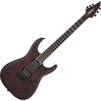 Jackson Pro Series Dinky DK2 Modern Ash HT6 Electric Guitar, Ebony Fretboard - Baked Red