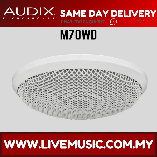 Audix M70WD Flush-Mount Ceiling Microphone (M70-WD/M70 WD)