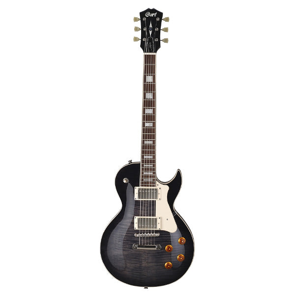 Cort CR250 Electric Guitar Jatoba Fretboard with Gig Bag - Trans Black (CR-250/CR 250)