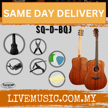 SQOE SQ-D-BQJ 41 inch Datu Walnut Wood Acoustic Guitar  - Walnut ( SQDBQJ / SQ D BQJ )
