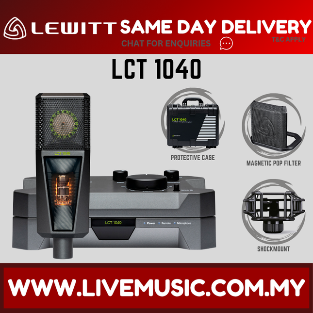 Lewitt LCT 1040 Large-Diaphragm Tube/FET Condenser Microphone System (LCT-1040/LCT1040)