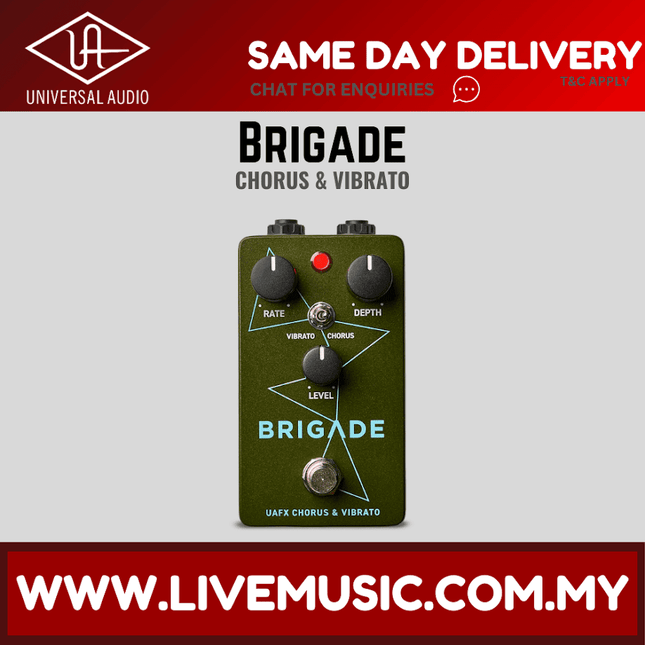 Universal Audio UAFX Brigade Chorus and Vibrato Effects Pedal