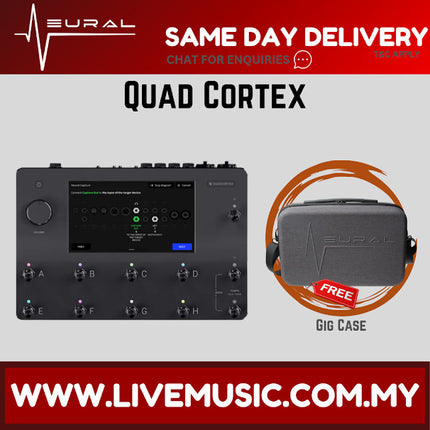 Neural DSP Quad Cortex Quad-Core Guitar Digital Effects Modeler w/Valeton VFR-110 (VFR 110 VFR110)