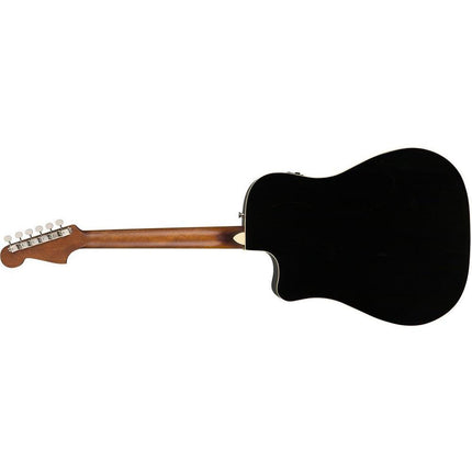 Fender California Malibu Player Small-Bodied Acoustic-Electric Guitar - Jetty Black