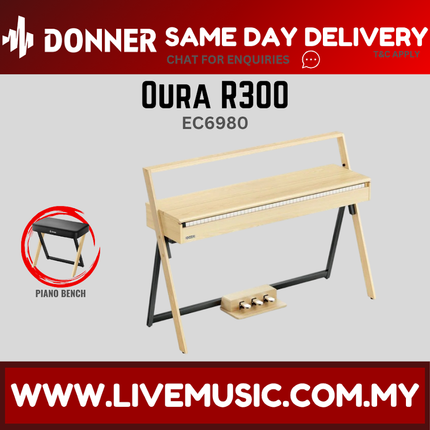 Donner EC6980 Oura R300 88 Keys Digital Piano, Light Wood ( EC 6980 EC-6980 )